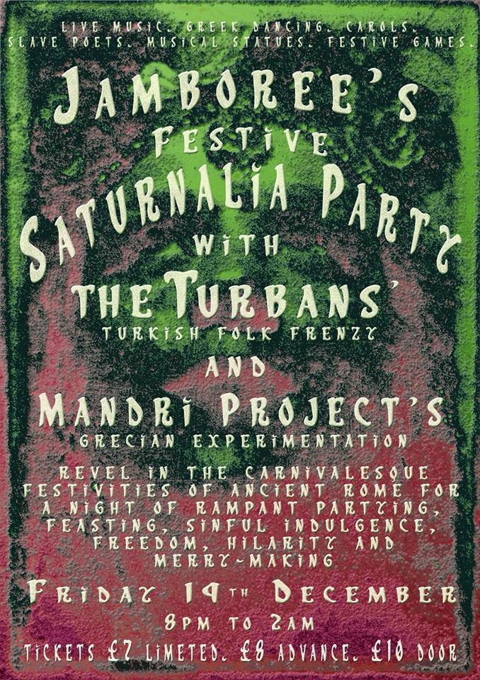 Festive Saturnalia Party of Hats & Headdresses with The Turbans + Mandri Project 